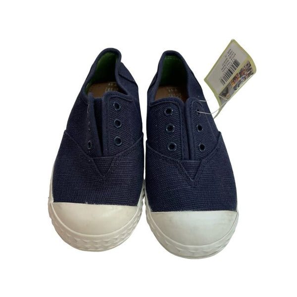 Toms 'Navy Burlap Tiny Zuma' Slip on Sneakers with Tags - Size 11 - Bounce Mkt