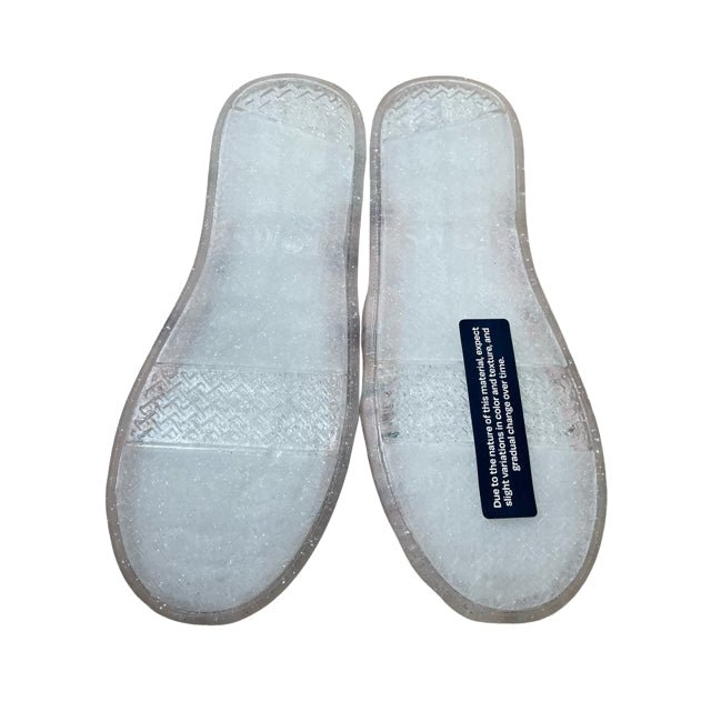 Toms Pink 'Alpargata' Glitter Fairy Garden Canvas Shoes - New In Box - Size 12 - Bounce Mkt