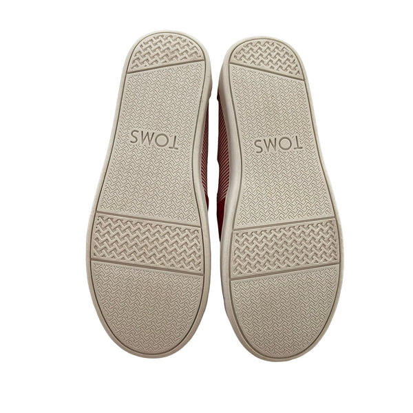Toms Red & Ivory Striped 'Bimini' Shoes - New In Box - Size 3Y - Bounce Mkt