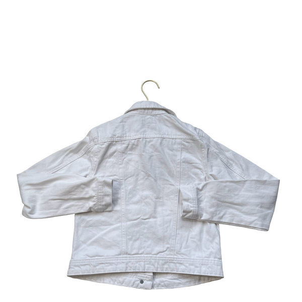 Tractr White Denim Jacket - Size M 8 - 10 - Bounce Mkt