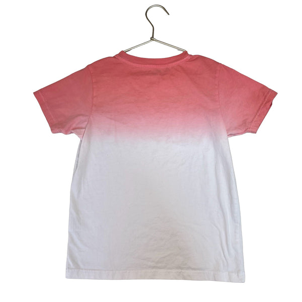 Tractr White & Peach Dip - Dye Tee - Size M 8 - 10 - Bounce Mkt