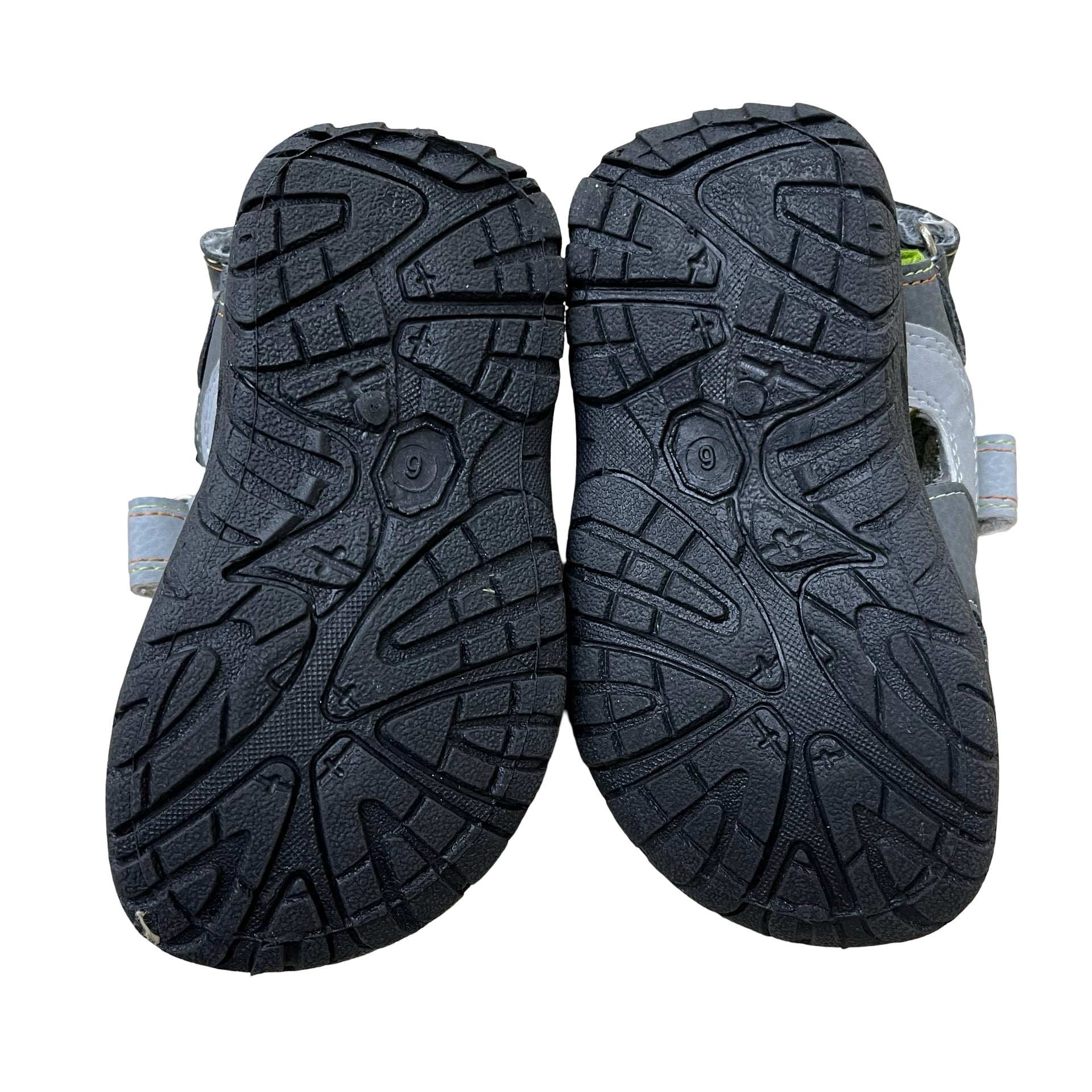 Truly Scrumptious Gray & Lime Sandals - Size 6 - Bounce Mkt