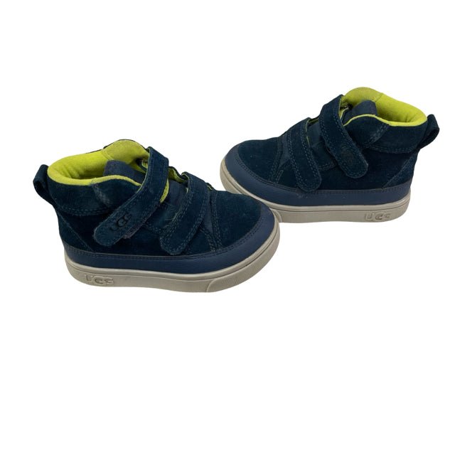 UGG Navy Suede Velcro High - Top Sneakers - Size 7 - Bounce Mkt