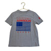 Under Armour Gray, Blue & Red Flag T-Shirt - Size YXS (7) - Bounce Mkt