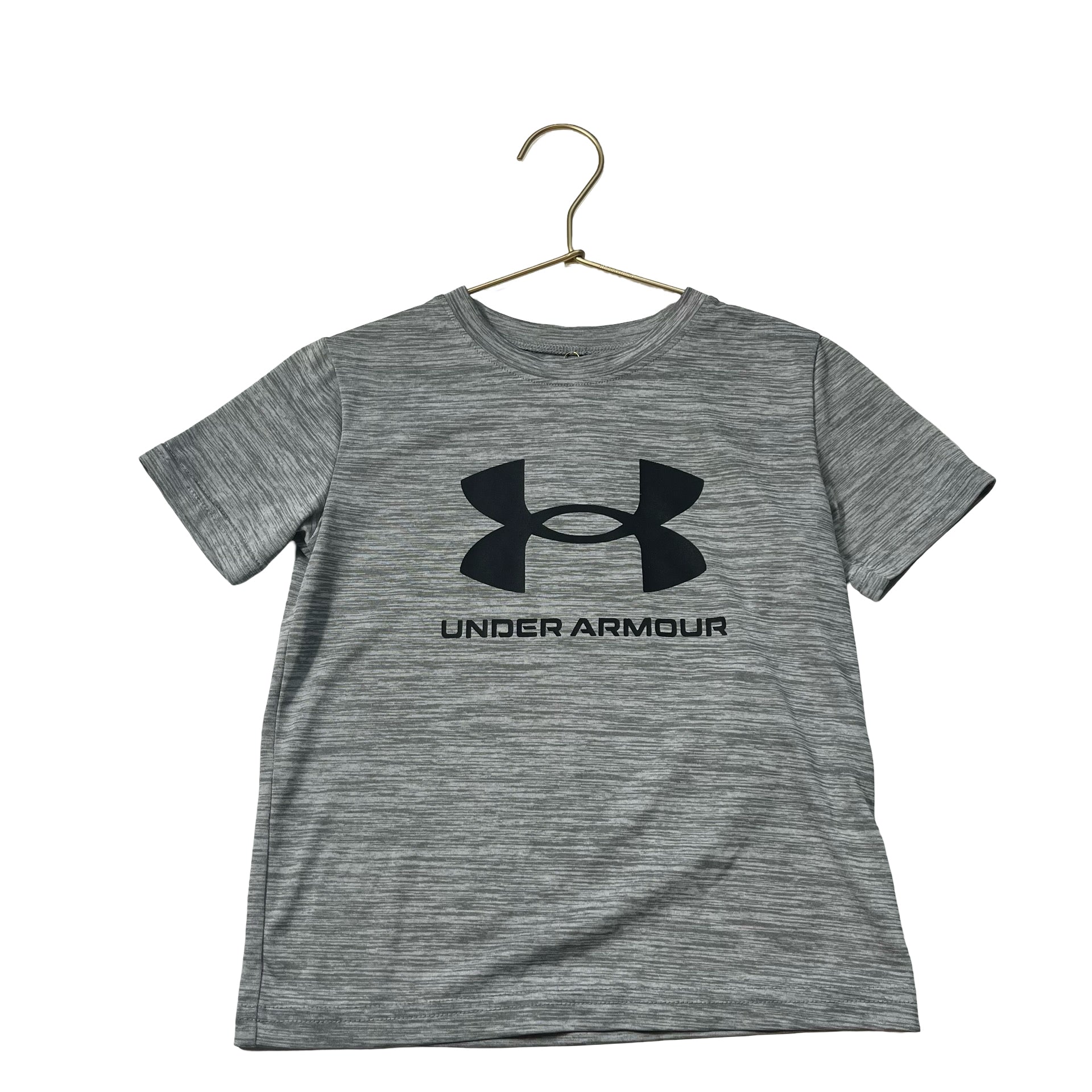 Under Armour Gray Logo Athletic Tee - Size 4 - Bounce Mkt