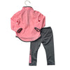 Under Armour Pink Quarter - Zip & Gray Athletic Leggings - Size 24 months - Bounce Mkt