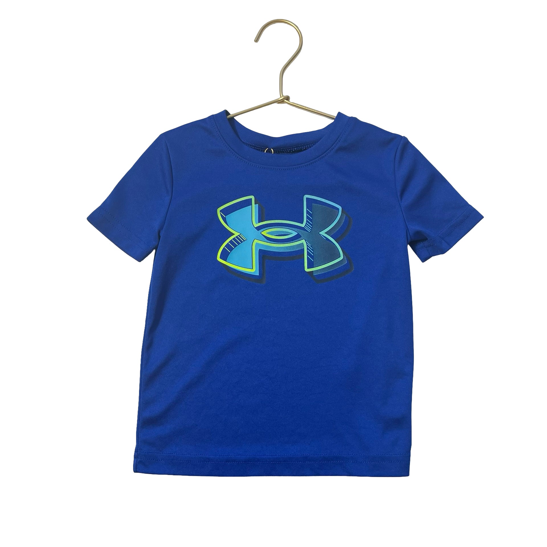 Under Armour Royal Blue Logo Athletic T-Shirt - Size 2 - Bounce Mkt