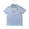 Under Armour White Athletic Polo - Size YSM 8 - Bounce Mkt