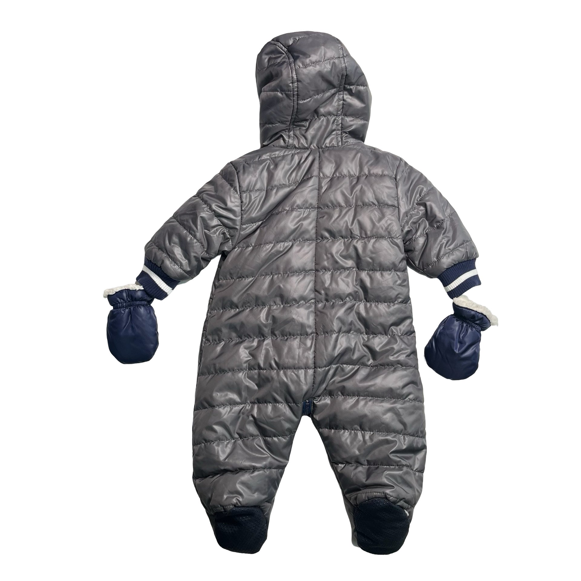 Urban Republic Gray & Navy Sherpa Lined Snowsuit with Tag - Size 3 Months - Bounce Mkt