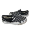 Vans Gray & Black Checkerboard Slip On Sneaker - Size 1 - Bounce Mkt