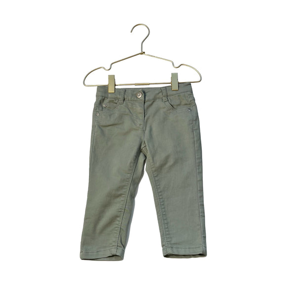 Vertbaudet Sage Green Ankle Pants - Size 3A - Bounce Mkt