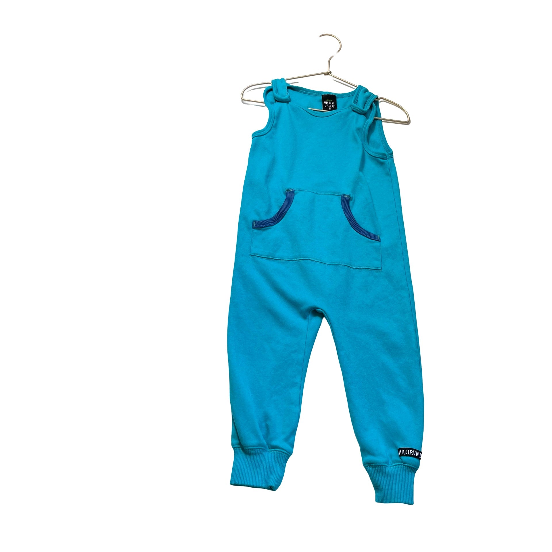 VillerValla Aqua Blue Overall One - Piece - Size 92 (2) - Bounce Mkt