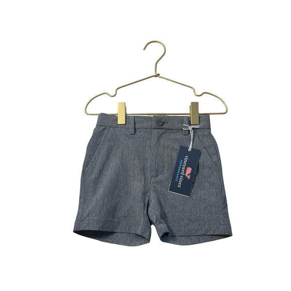 Vineyard Vines Gray 'Performance Breaker' Shorts with Tags - Size 2T - Bounce Mkt