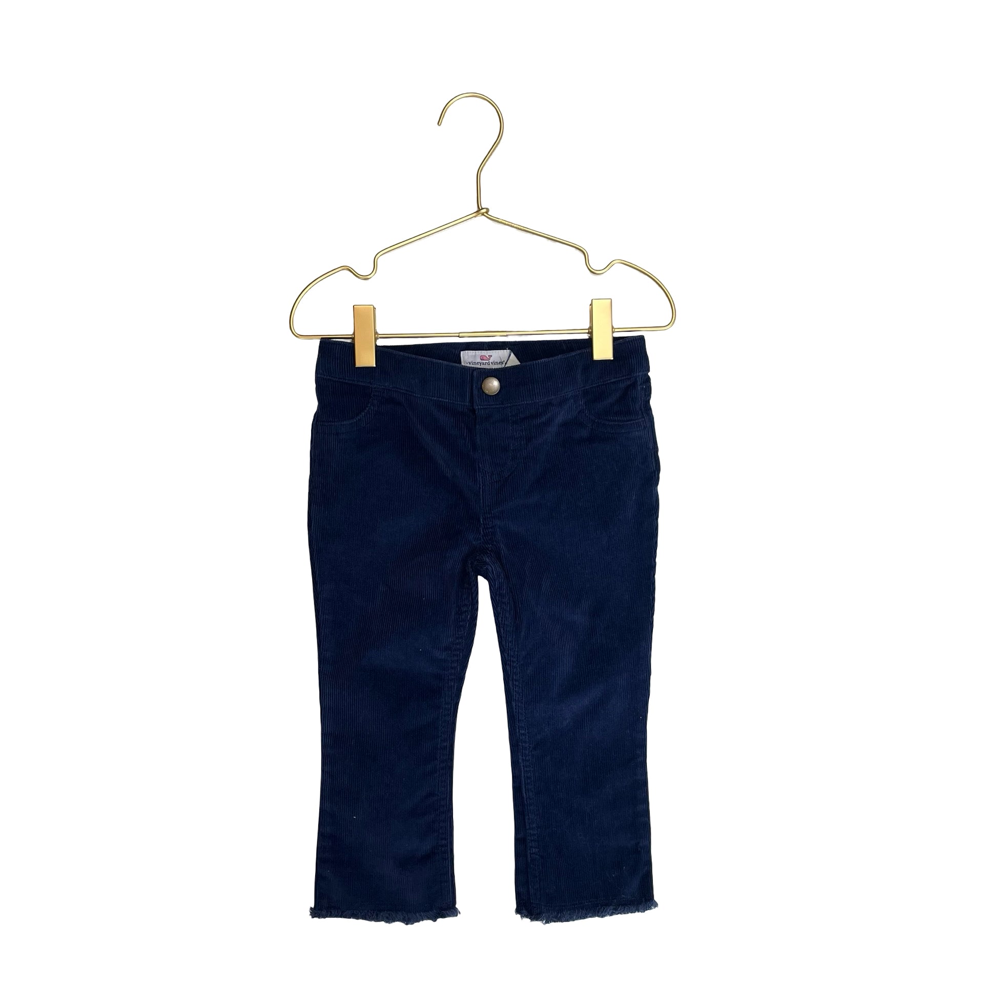 Vineyard Vines Navy Raw - Hem Corduroy Pants - Size 3T - Bounce Mkt