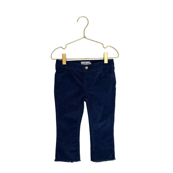 Vineyard Vines Navy Raw - Hem Corduroy Pants - Size 3T - Bounce Mkt