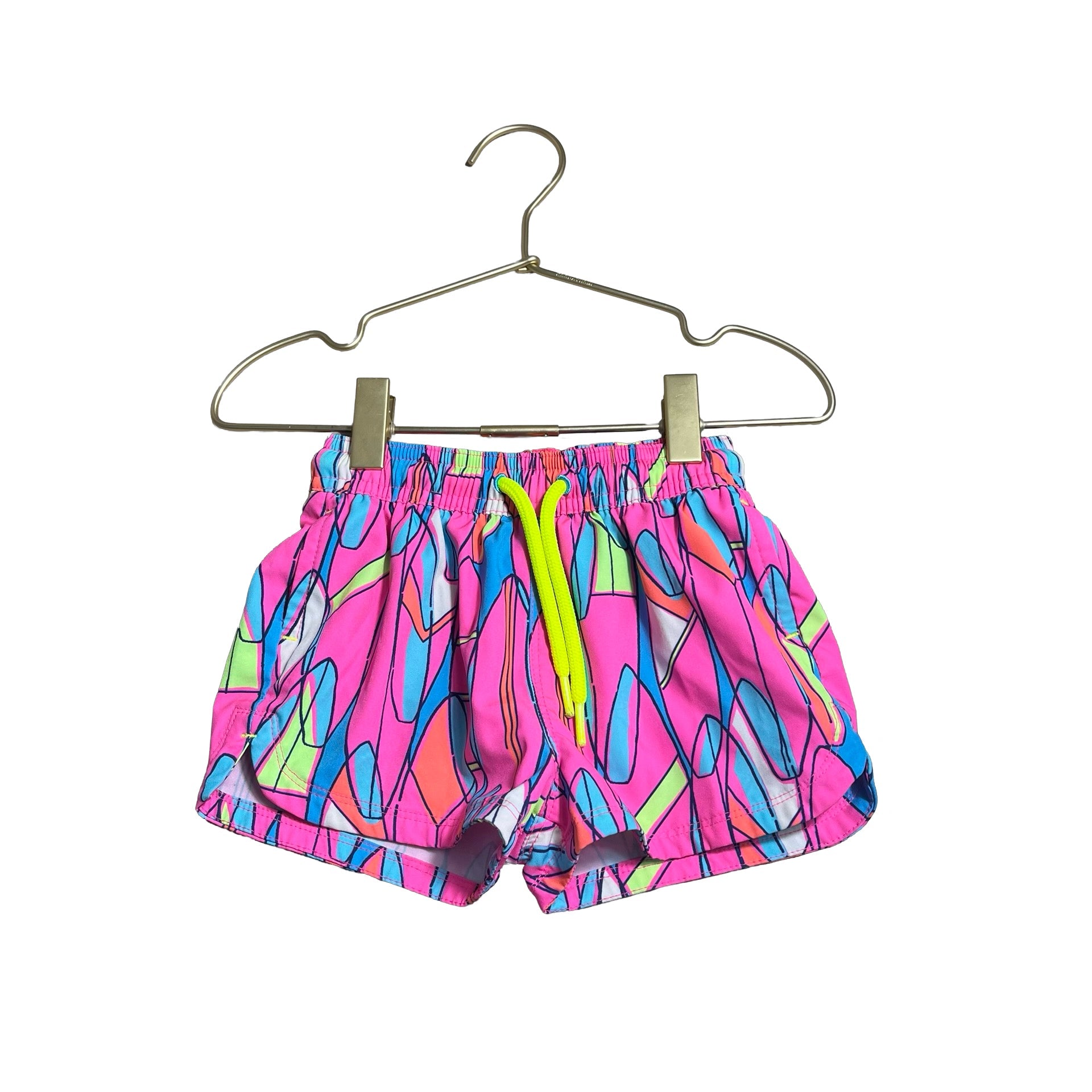 Vineyard Vines Neon Pink Surfboard Print Swim Suit - Size 2T - Bounce Mkt