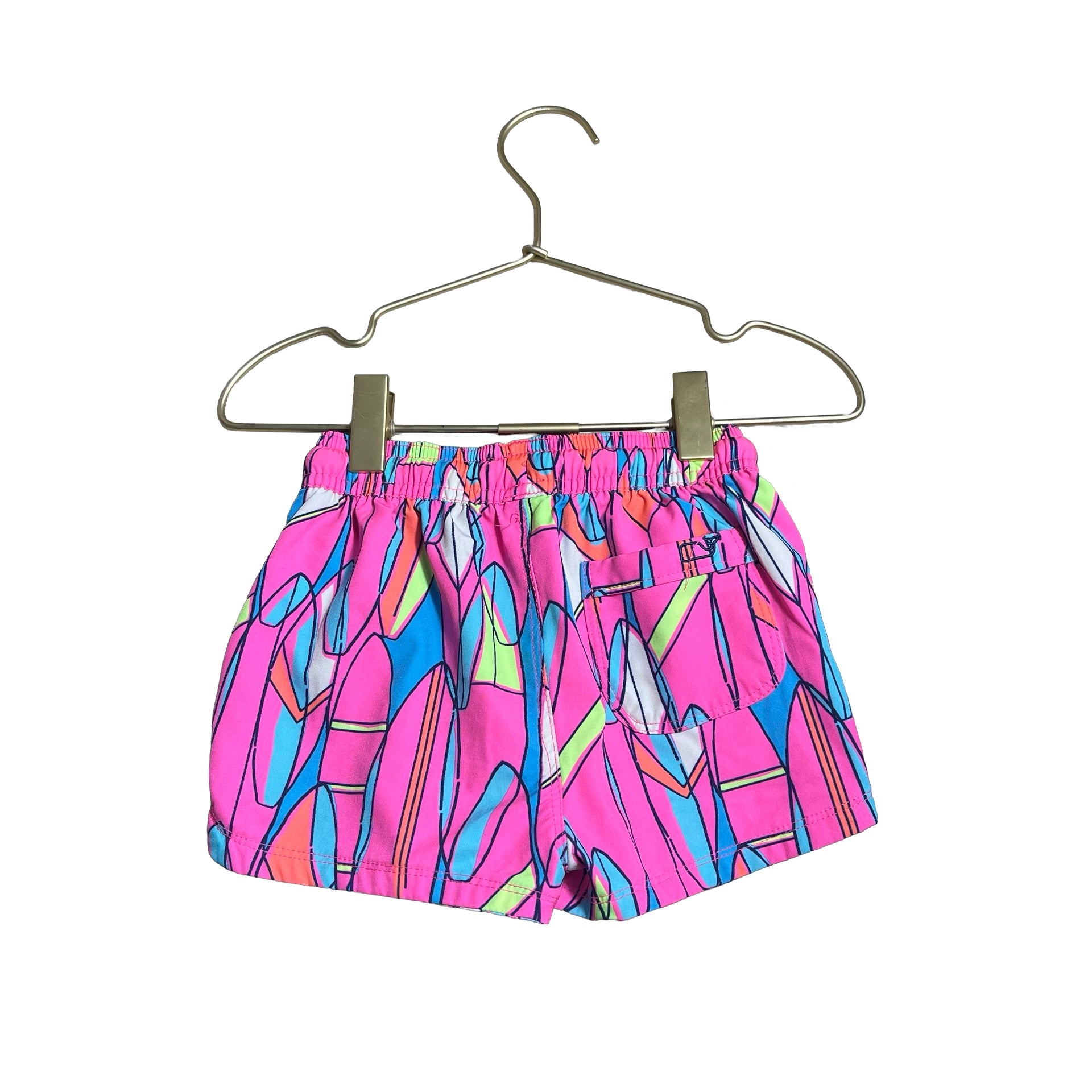 Vineyard Vines Neon Pink Surfboard Print Swim Suit - Size 2T - Bounce Mkt