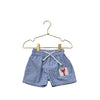 Vive La Fete Blue & White Gingham & Red Lobster Swim Shorts - Size 12 Months - Bounce Mkt