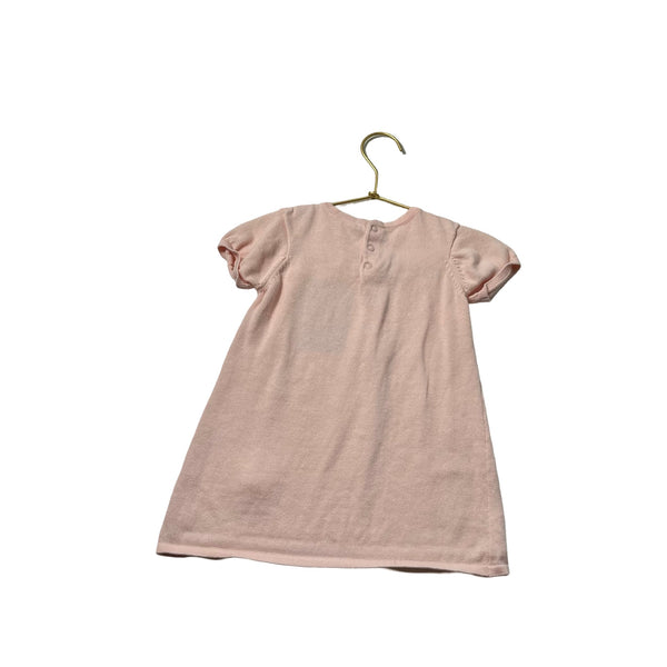 Viverano Light Pink Short Sleeve Sweater Dress - Size 18 - 24 Months - Bounce Mkt
