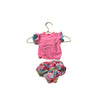 Wetsuit Club Pink Flamingo & Floral Swim Suit Set - Size NB - Bounce Mkt
