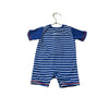 Wonder Nation Blue Striped Swim Romper - Size 3 - 6 Mo - Bounce Mkt