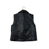 Zara Black Faux Leather Biker Vest - Size 6 - 7 - Bounce Mkt