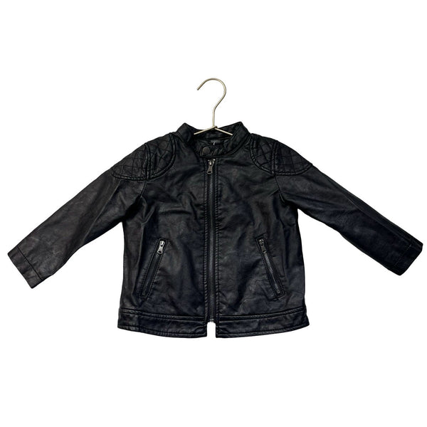 Black leather jacket size 18 online