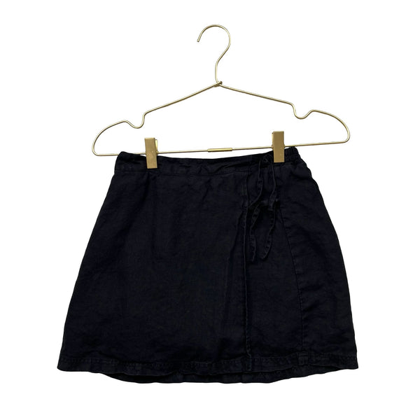 Zara Black Linen Skort Skirt - Size 11 - 12 - Bounce Mkt