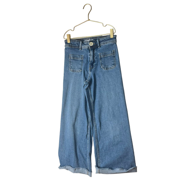 Zara Blue Wide Leg Jeans - Size 11/12 - Bounce Mkt