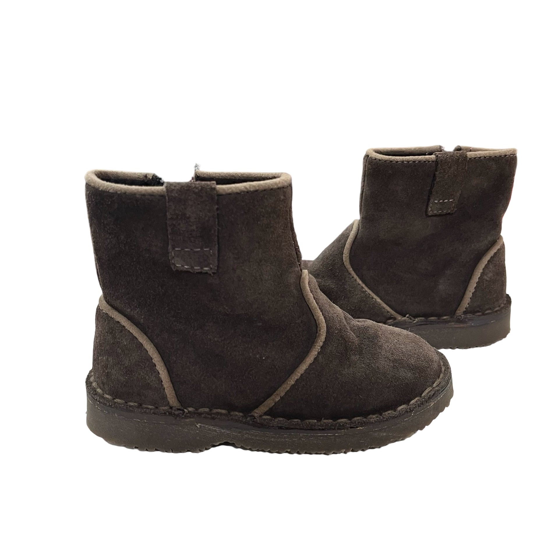 Zara Brown Suede Boots - Size 9.5 - Bounce Mkt