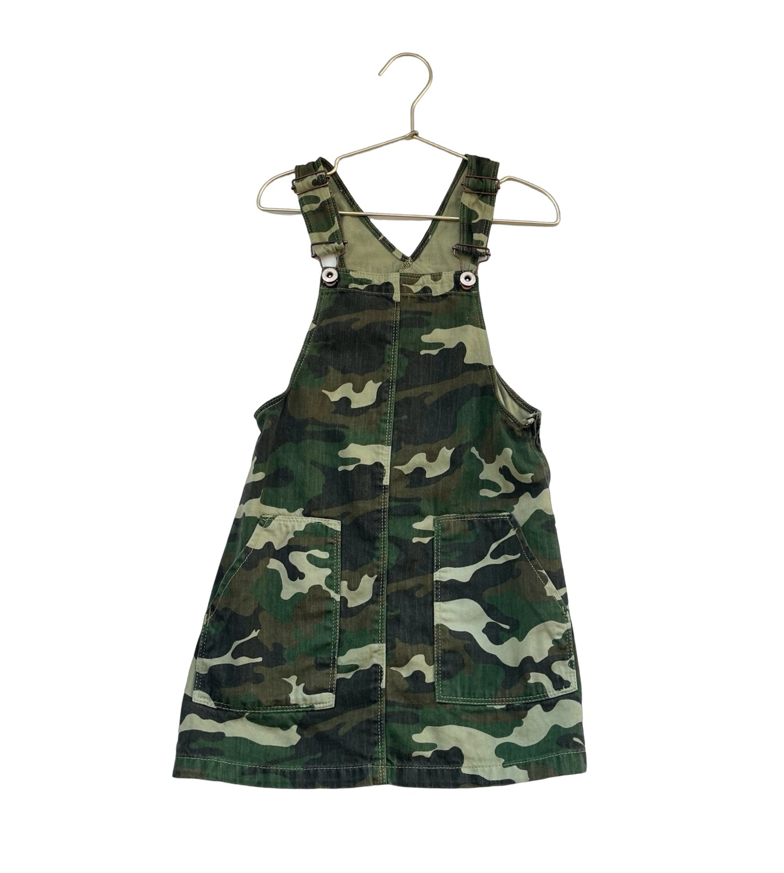 Zara Green Camo Denim Dress - Size 9 - Bounce Mkt