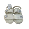 Zara Ivory & Rhinestone Sandals with Tags - Size 2.5Y (34) - Bounce Mkt