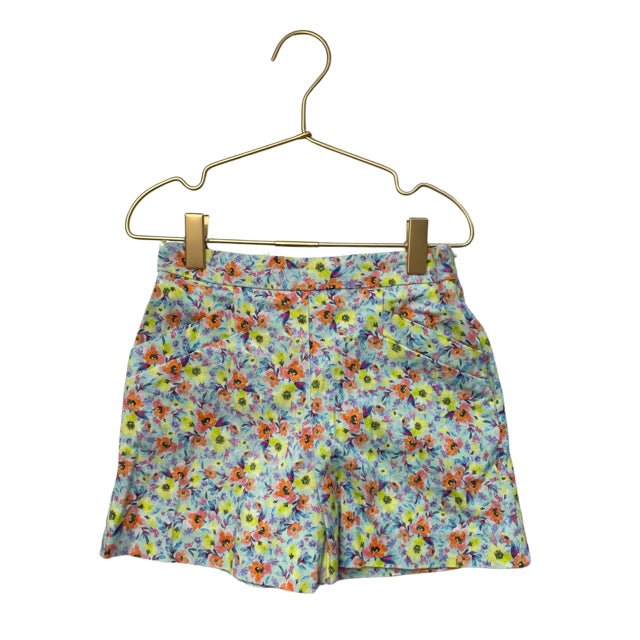 Zara Light Green Floral Shorts - Size 10 - Bounce Mkt