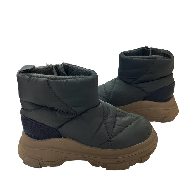 Zara Olive Green Quilted Boots - Size 22 (6) - Bounce Mkt