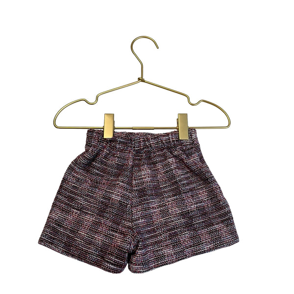 Zara Purple, Ivory, Red, Navy Tweed Skort Shorts - Size 2 - 3 - Bounce Mkt