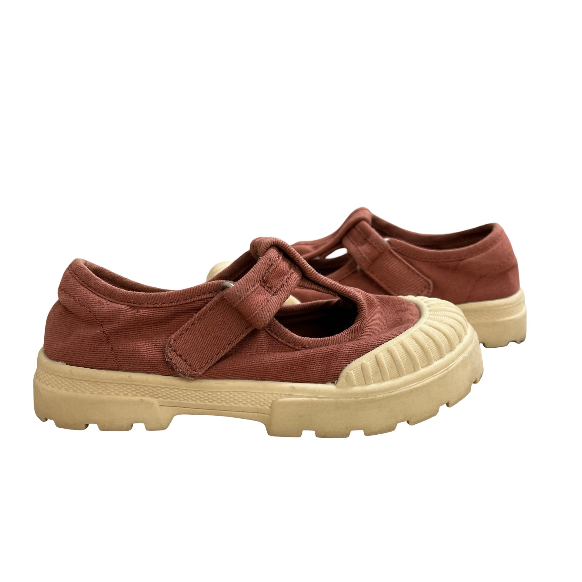Zara Terracotta & Ivory Shoes - Size 24 (8) - Bounce Mkt