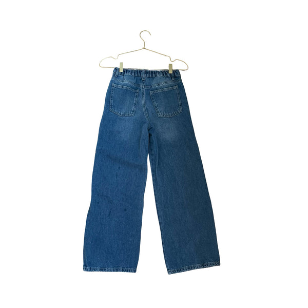 Zara Wide - Leg Cargo Denim Jeans - Size 11 - 12 - Bounce Mkt
