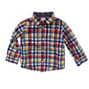 Gymboree Navy, Yellow, Orange Plaid Button Down - Size 2T