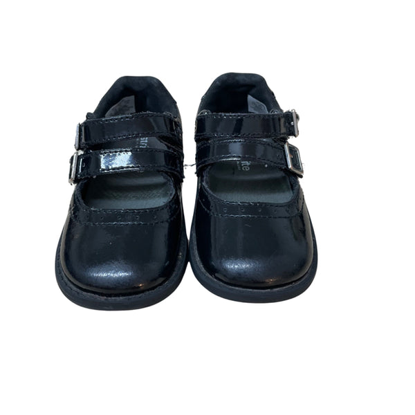 Stride Rite Black Patent Double Strap Shoes - Size 5.5