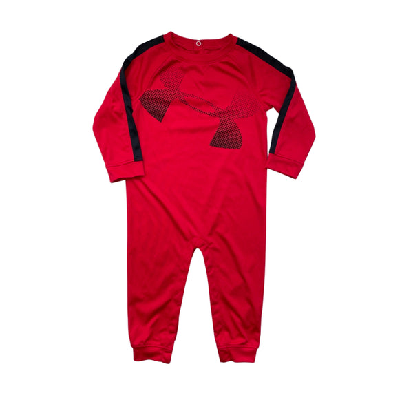 Under Armour Red Logo One Piece - Size 18 Months