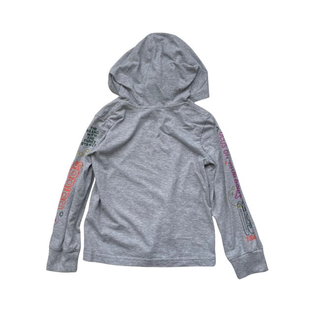 Adidas Gray Hooded 'Goals' Shirt - Size 4 - Bounce Mkt