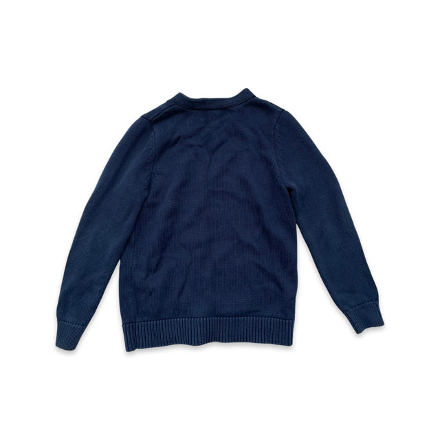 Lands' End Navy Cardigan Sweater - Size S (7/8)