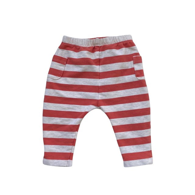 Baby Boden Orange & Cream Stripe Pants - Size 0-3 Months - Bounce Mkt