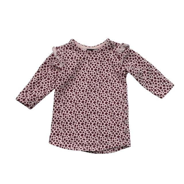 Babyface Pink & Burgundy Animal Print Dress - Size 6 Months - Bounce Mkt