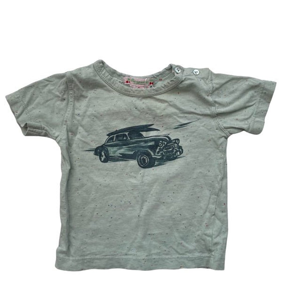 Bonpoint Green Car Graphic Shirt - Size 6 Mo - Bounce Mkt