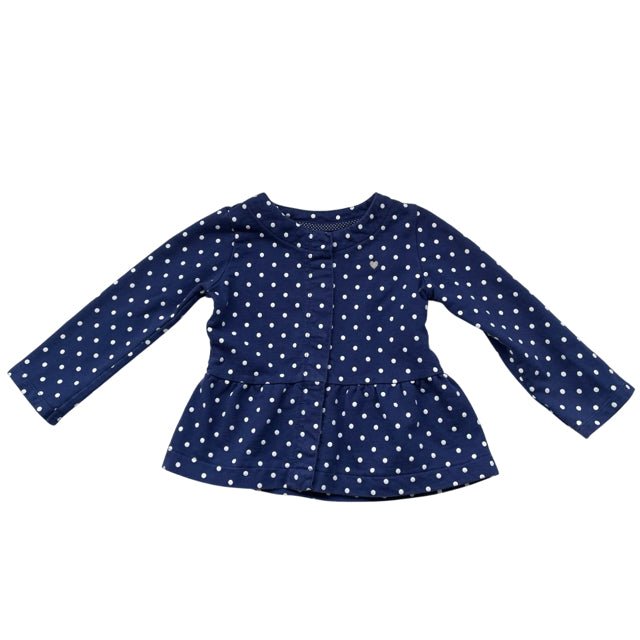 Carter's Blue Polka Dot Snap Front Top - Size 3T - Bounce Mkt