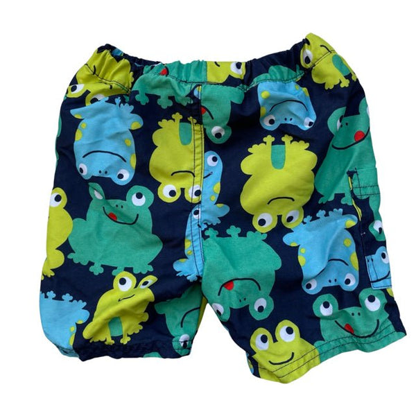Carter's Navy & Green Frog Swim Shorts - Size 12 Months - Bounce Mkt