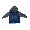 First Impressions Blue & Gray Hooded Jean Jacket - Size 12 Months - Bounce Mkt