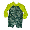 Gerber Green & Neon Camouflage Swim One Piece - Size 6-9 Months - Bounce Mkt