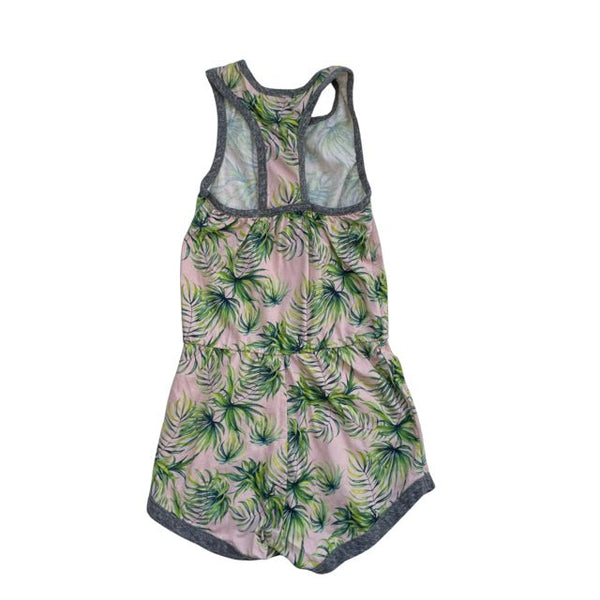 Grey Vintage Pink Tropical Print Romper - Size 4T - Bounce Mkt